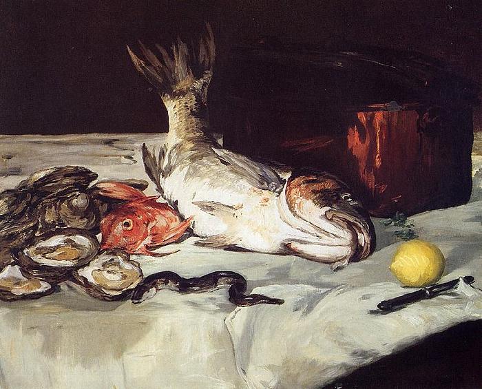 Edouard Manet Still Life with Fish oil painting image